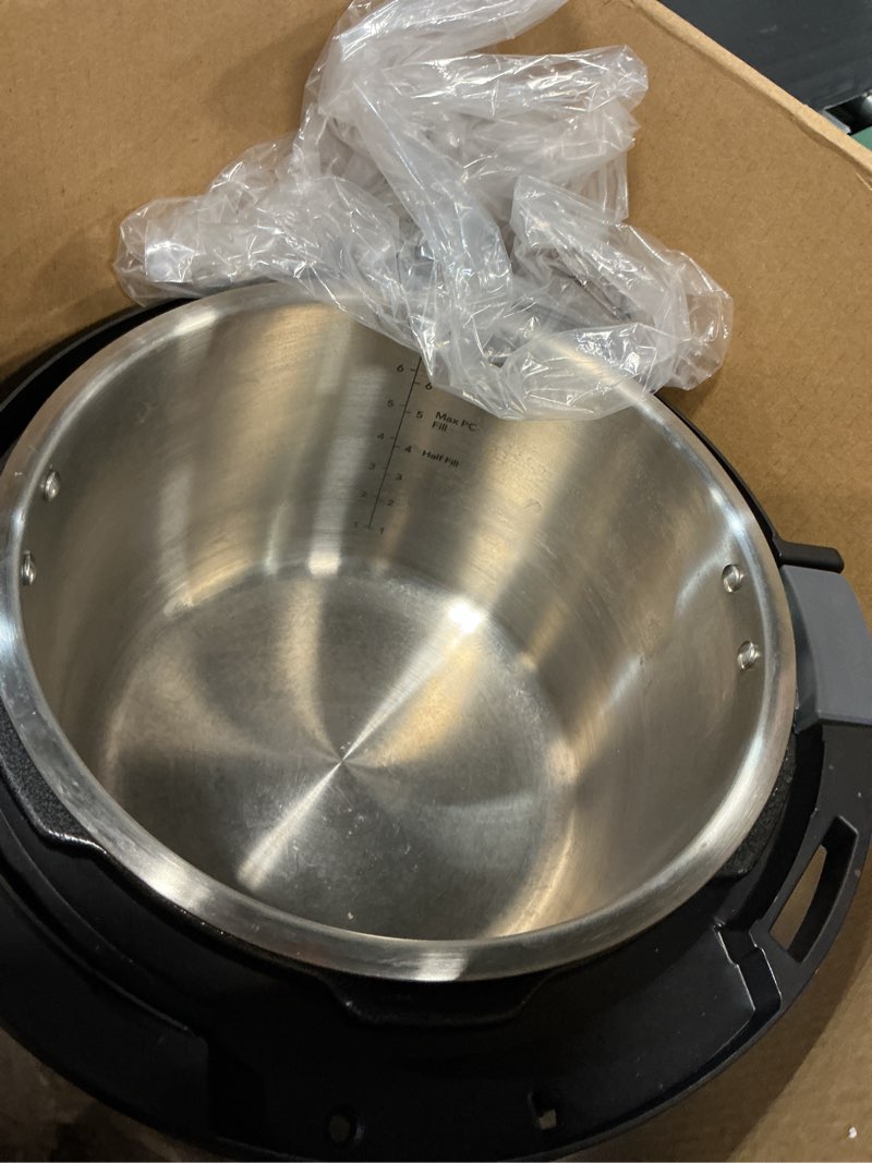 Condition photo showing Good Condition for instant pot pro (8 qt) 10-in-1 pressure cooker, slow cooker, rice/grain cooker, steamer, sauté, sous vide, yogurt maker, sterilizer, and warmer, includes app with over 800 recipes, black 8 quarts