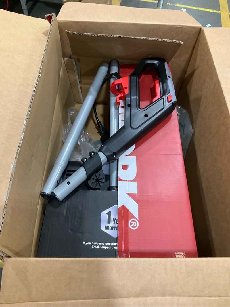 Condition photo showing Good Condition for EWORK Corded Snow Shovel 11-Inch 1200W 10A Powerful Electric Snow Shovels, 6-Inch Clearing Depth, 23-Foot Max Throw Distance, Power Snow Blower for Driveway, Steps, Sidewalk, Porch