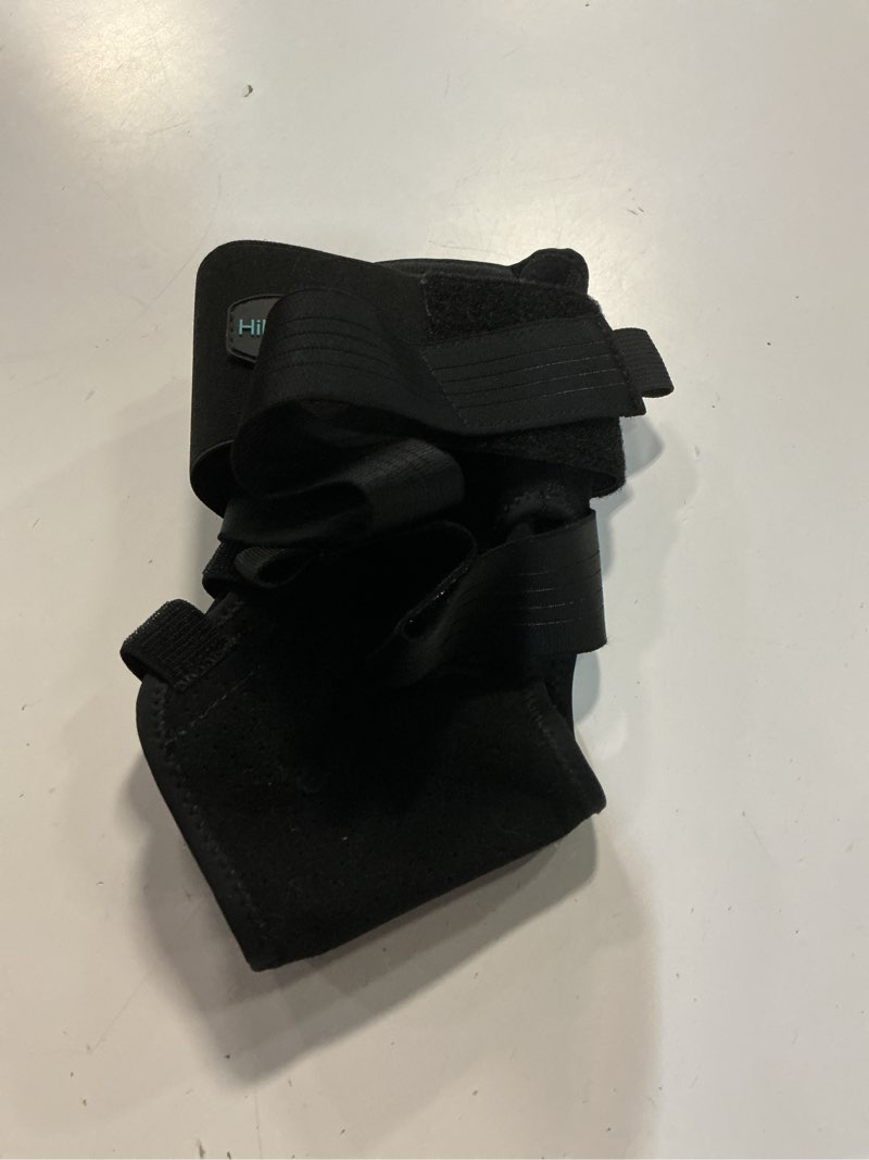 Condition photo showing As Is for ankle brace for sprained ankle, ankle support for women men, adjustable & air fabric cool with 2 removable side splints, air fabric cool ankle stabilizer for for injury recover, running,sports (medium) medium?shoe size-women 9-12 men 7-11?