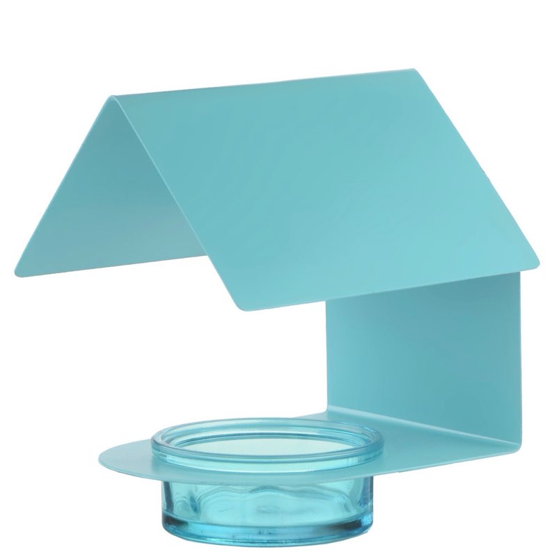 Mosaic Birds The Cottage House Bird Feeder, 3.4-oz, Aqua