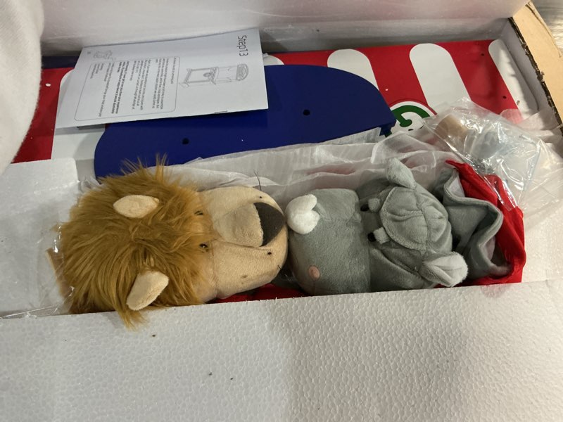 Condition photo showing Good Condition for monläurd® wooden puppet theater with puppet – kids’ puppet show stage for ages 4-8, nursery & daycare furniture