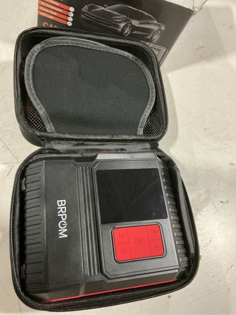 Condition photo showing Good Condition for car jump starter with air compressor, 9000a peak 26800mah (up to all gas or 12.0l diesel engine, 50 times) portable160psi jump starter 12v auto battery jump pack quick charge