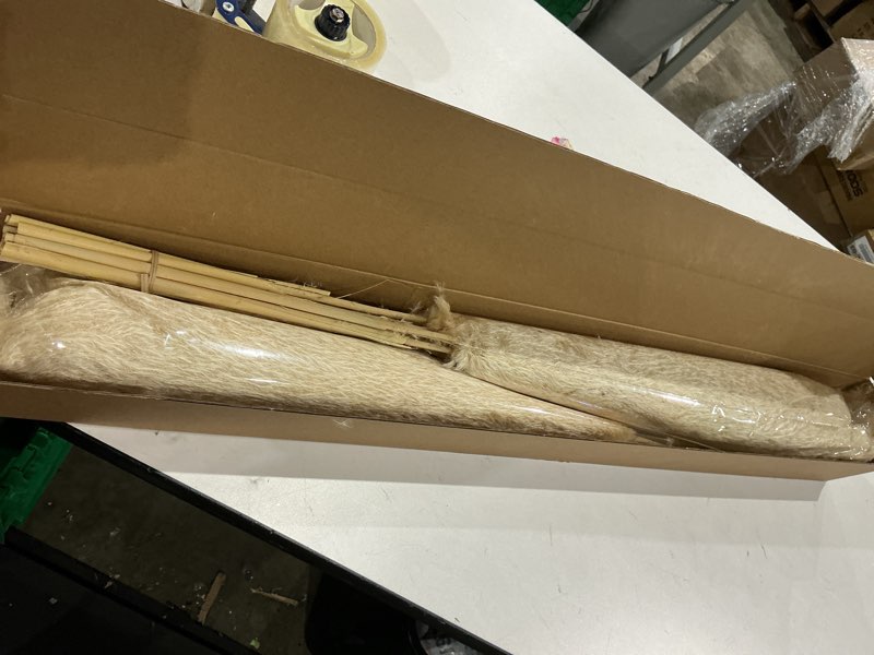 Condition photo showing Good Condition for 20 stems natural pampas grass decor 40" tall dreid pampas grass for wedding, party, farmhouse, brown dreid flowers boho home decor 20pc xl brown