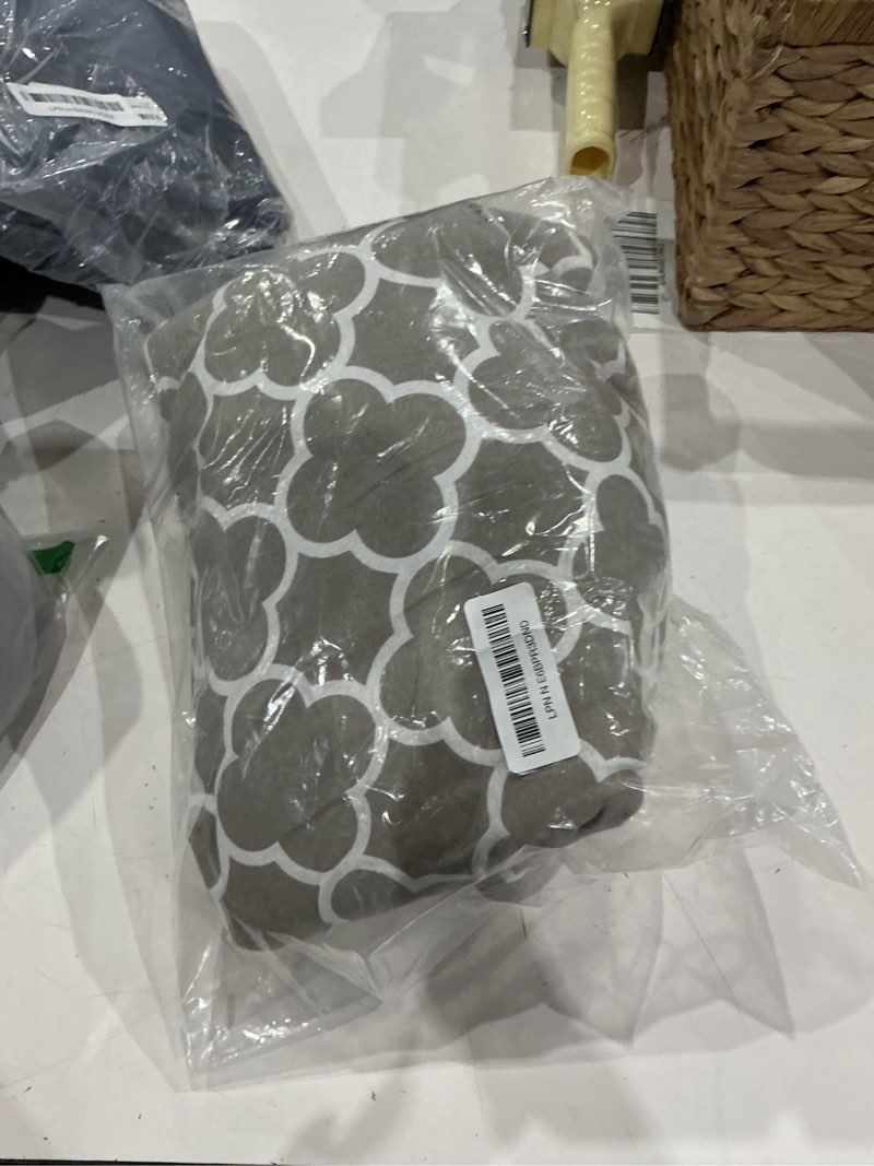 Condition photo showing As Is for whitmor deluxe ironing board cover and pad (ironing board not included) - medallion grey medallian gray
