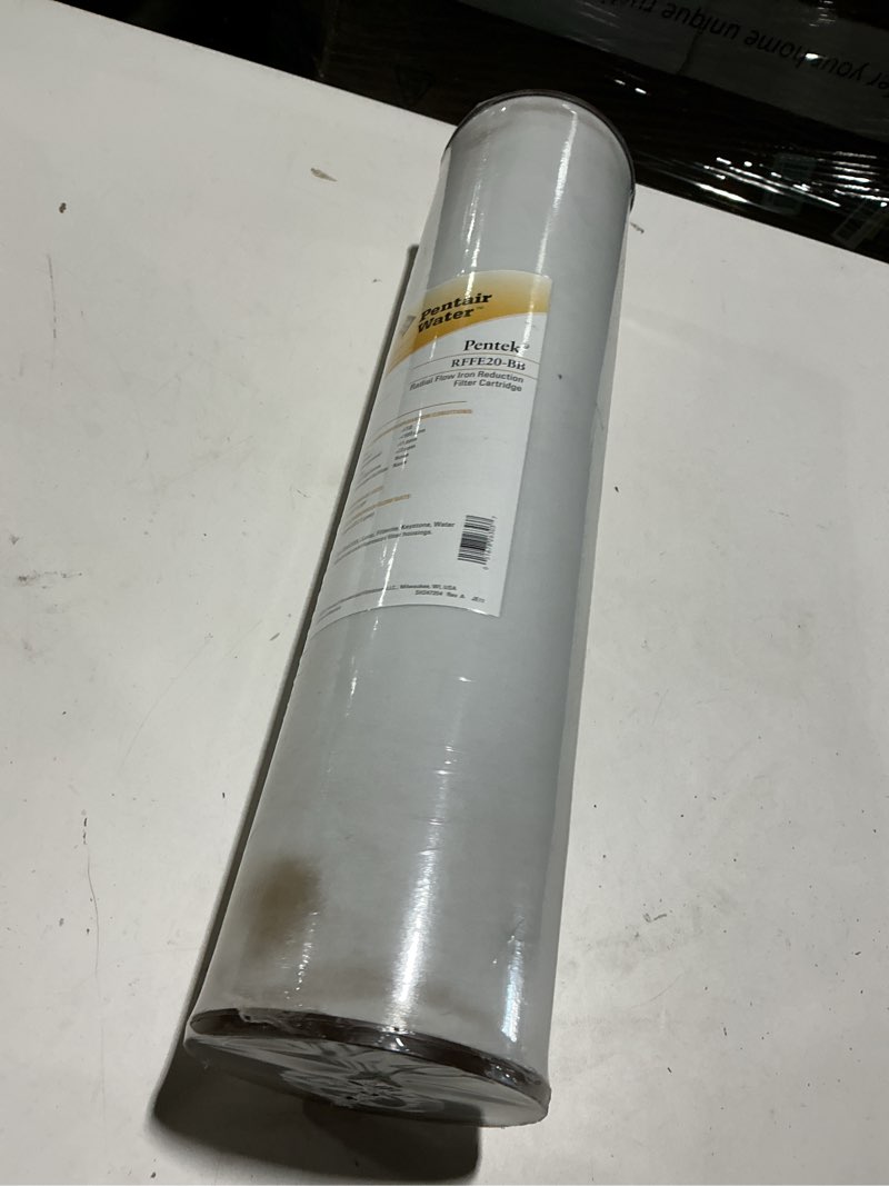 Condition photo showing Good Condition for pentair pentek rffe20-bb big blue water filter, 20-inch, whole house radial flow iron reduction replacement cartridge, 20" x 4.5", pack of 2 pack of 2 20" x 4.5"