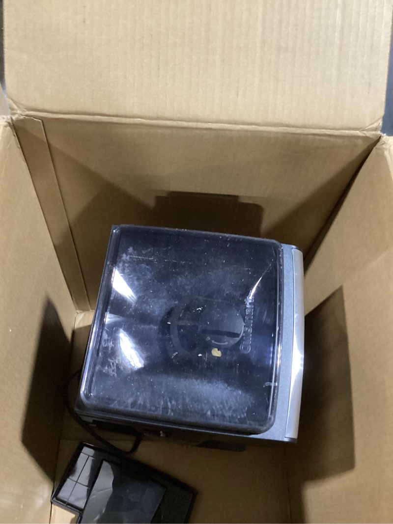 Condition photo showing As Is for Cuisinart Coffee Maker, Custom Grind and Brew Single Cup Coffee Maker, 6 Cup Sizes, Built-in Stainless Steel Burr Mill, Adjustable Strength, Grind Control and Over Ice Feature, Easy Cleaning, DGB-30
