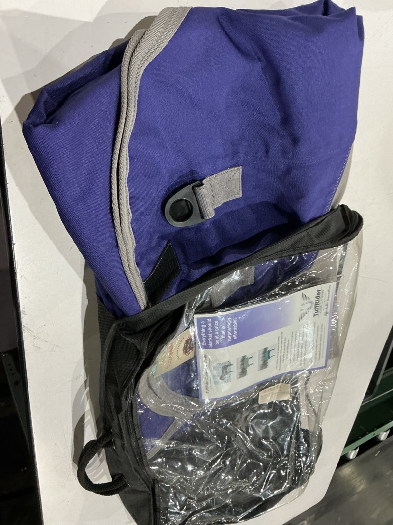 Condition photo showing Good Condition for tuffrider comfy-fit medium weight turnout blanket - 1200d, 200 gsm- purple- 87 87 purple