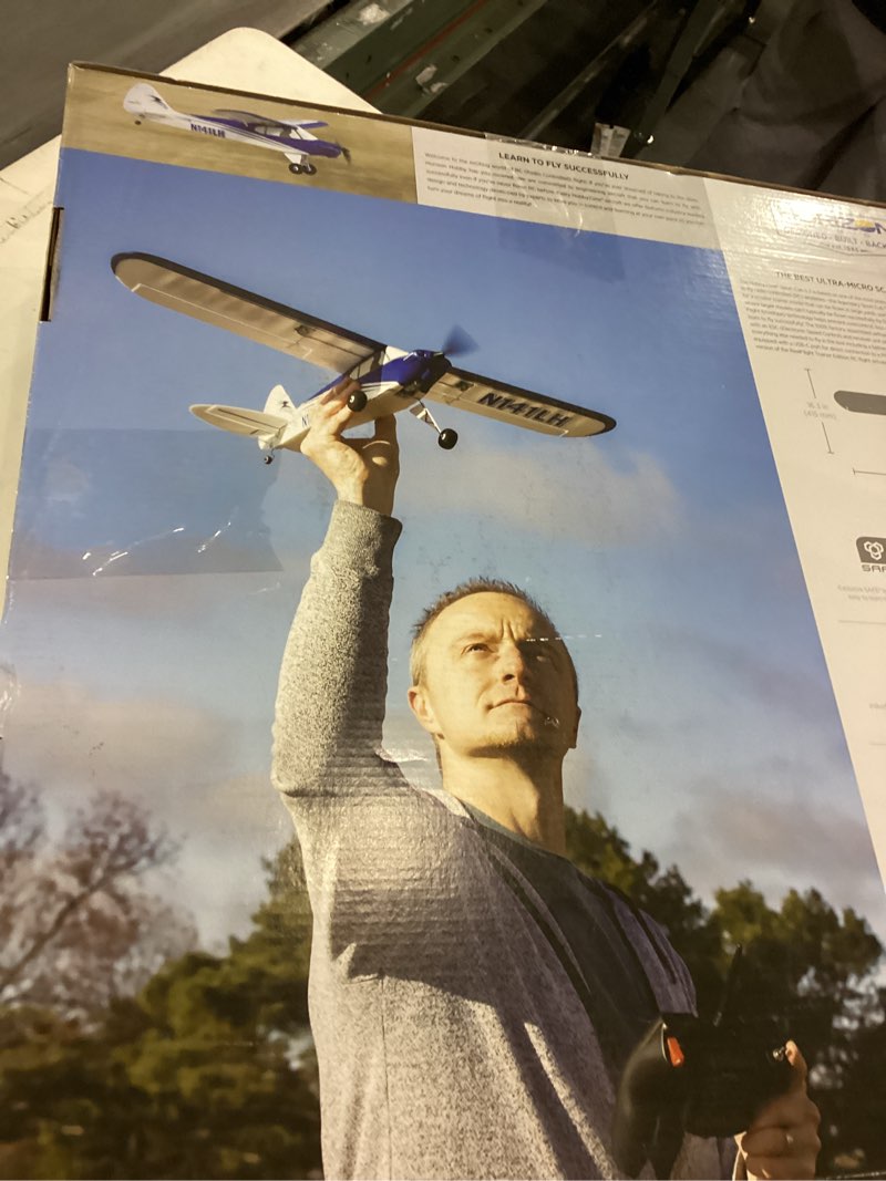 Condition photo showing As Is for HobbyZone Sport Cub S 2 RC Airplane BNF Basic with Safe (Transmitter, Battery and Charger Not Included), HBZ44500, Blue & White