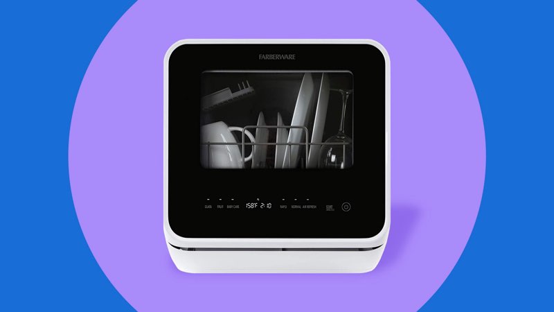 faberware’s countertop dishwasher works as well as a full-size one