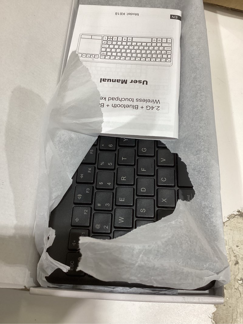 Condition photo showing Good Condition for Wireless Bluetooth TouchPad Keyboard with Multi-Device Keyboard for Windows,Laptop,Tablet,Windows,Android,Chrome OS