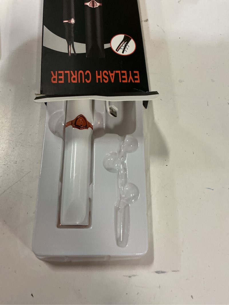 Condition photo showing Good Condition for Heated Eyelash Curler - 2 in 1 Clip-Type Eyelash Curlers - Electric Eyelash Curler Rechargeable for 24H Long Lasting, 3 Heating Modes, 8S Fast Heating, Makeup Tool Gifts for Women Girls, White-DA