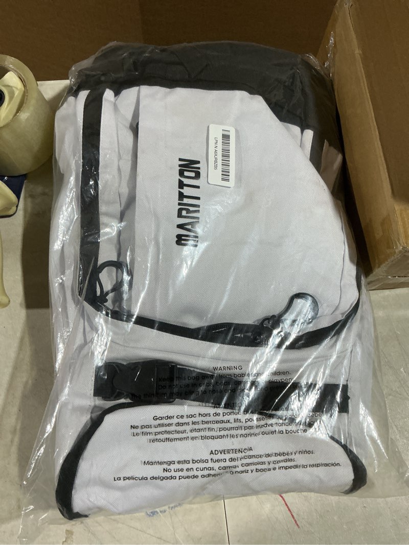 Condition photo showing Good Condition for Ski Boot Bag - Boot Travel Backpack for Snowboard & Ski Boots, Helmet, Goggles, Gloves, Accessories white