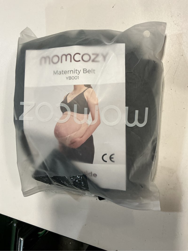 Condition photo showing New/Like New for momcozy pregnancy belly band, cozysupport ergonest maternity belly band, invisible pregnancy belt for back, abdomen, waist black large