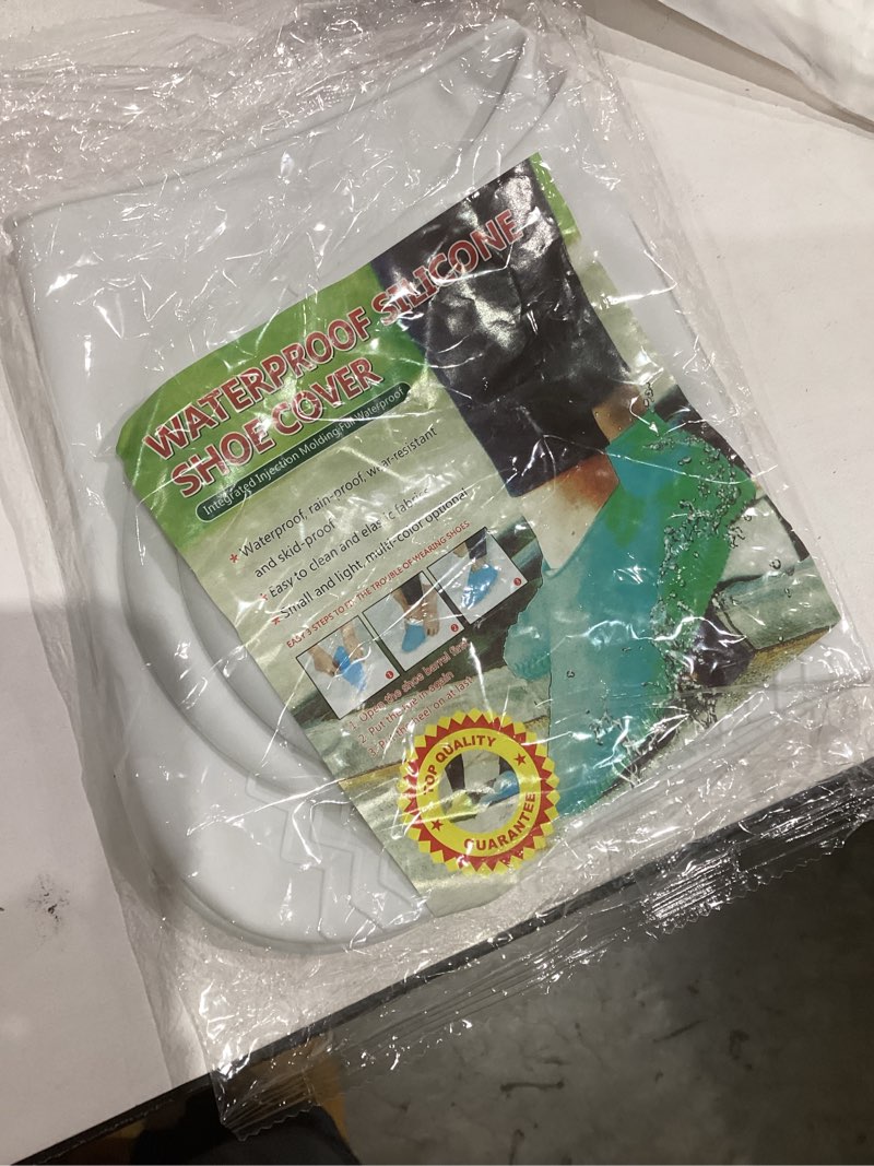 Condition photo showing New/Like New for Unisex Waterproof Shoe Covers, Reusable, Slip-Resistant, Silicone Shoe Protectors Grery X-Large Label XL: Size US 10-13.5 Grey