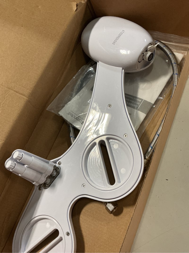 Condition photo showing As Is for brondell bidet left hand bidet attachment southspa dual nozzle - control panel on left side - dual positionable nozzles for front and rear wash, lh-12