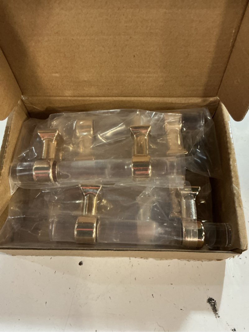 Condition photo showing Good Condition for 2.5" crystal cabinet pulls clear acrylic drawer pulls handle 6pack 2-1/2" gold dresser pulls kitchen cupboard knob hardware (6, gold metal, 2 1/2" hole to hole) 2 1/2" hole to hole gold metal 6