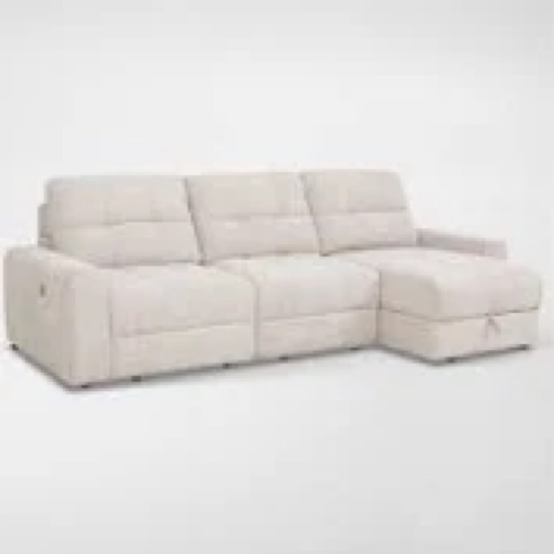 (Incomplete) Grayson 3-Piece Power Extendable Sofa with Chaise