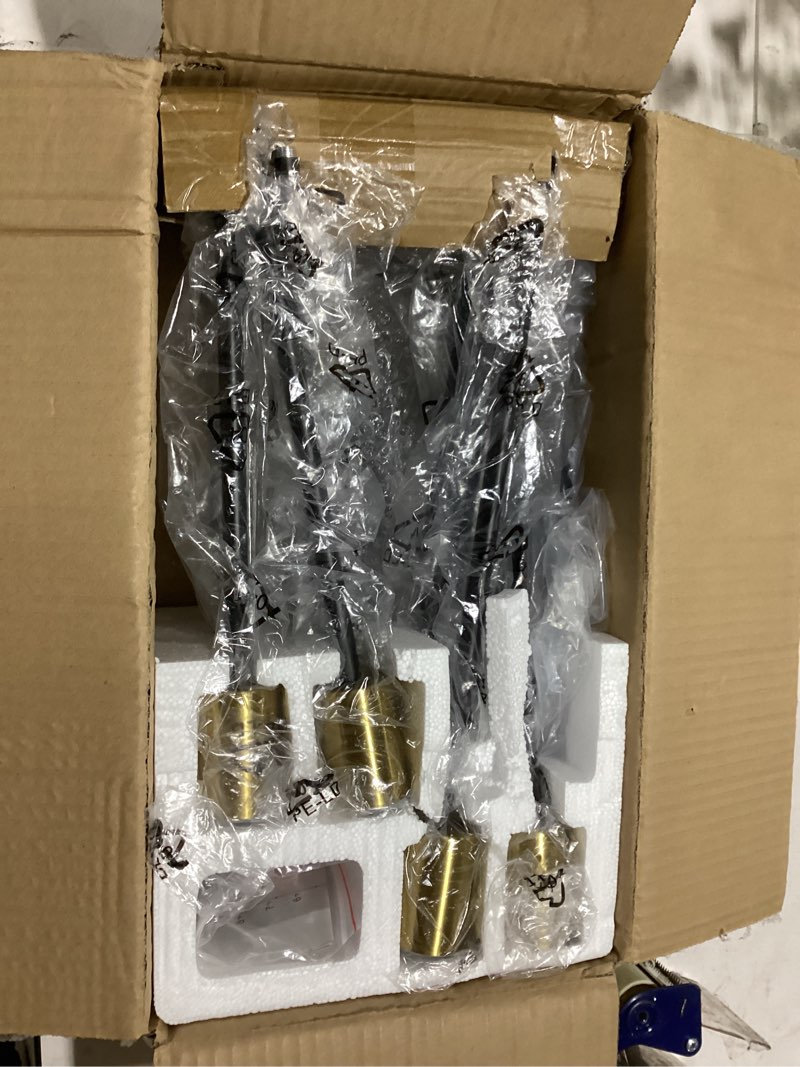 Condition photo showing Good Condition for 10.9"-52.3" height adjustable modern chandelier ceiling light fixture, 12-light sputnik chandeliers brushed gold and black mid century chandelier over table, chandeliers for dining room living room black and brushed gold 12-light