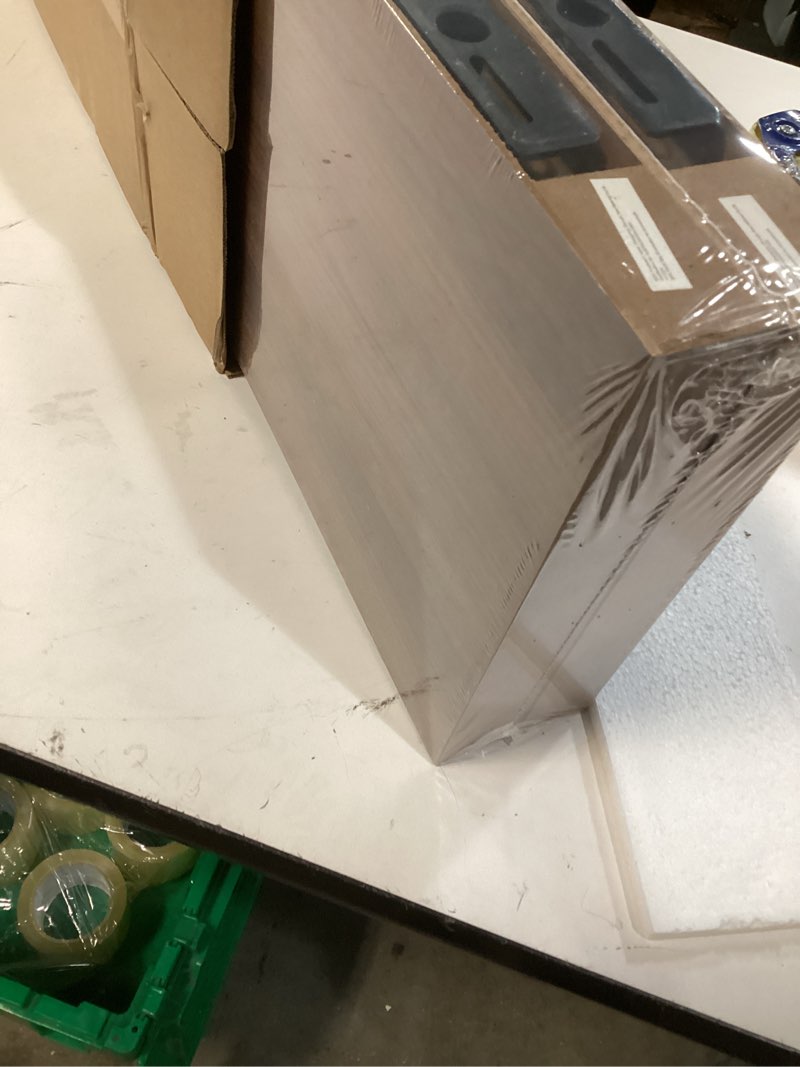 Condition photo showing New/Like New for Fun Memories Floating Shelves - 24 Inch Rustic Wooden Wall Shelves - Extra Deeper & Thicker Wall Mounted Storage Shelf for Living Room, Kitchen, Farmhouse - 24"x 9"x 1.6" 2Pack, Walnut Walnut 24"W x 9"D - 2P