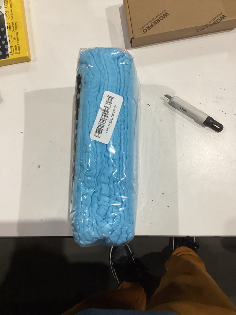 Condition photo showing Good Condition for 12 Pack Muslin Burp Cloths 100% Cotton Muslin Cloths Large 20''x10'' Extra Soft and Absorbent Baby Burping Cloth - Aqua Aqua 10x20 Inch (Pack of 12)