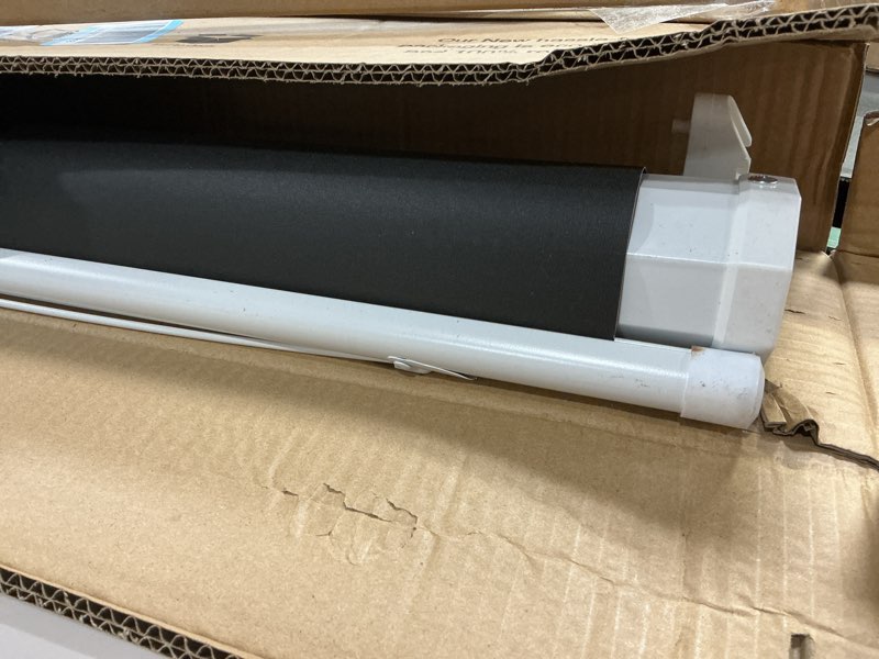 Condition photo showing As Is for Pyle 50 Inch Portable Projector Screen with Tripod Stand – Lightweight, Durable, Easy Pull Setup Mobile Projection Screen with 4:3 Aspect Ratio, White Matte Fabric for Indoor/Outdoor Use