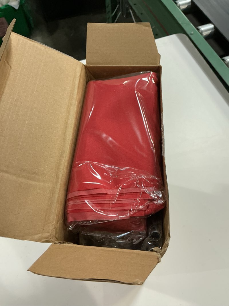 Condition photo showing New/Like New for gejoy 2 sets red and black balloon column kit casino stand set includes 8 pcs jumbo poker cards 100 pcs red black and gold adjustable balloons 1 carpet for game night birthday party favors