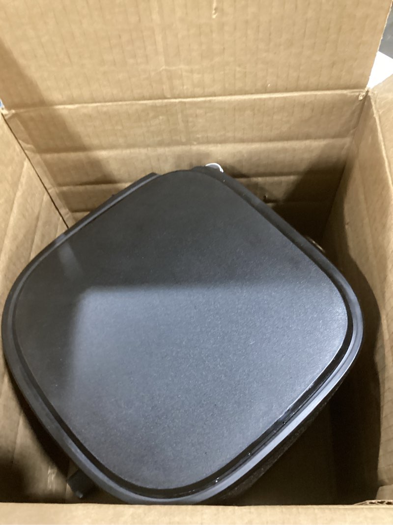 Condition photo showing Good Condition for Chefman Air Fryer – 4 QT Compact Airfryer for Quick & Easy Meals in Minutes, Features Hi-Fry Technology for Extra Crisp, Touchscreen Controls with 4 Presets, Nonstick & Dishwasher Safe Basket - Black 4 Quart without easy view window
