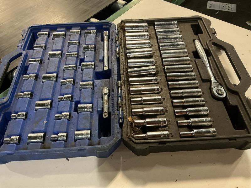 Condition photo showing As Is for kobalt 30-piece mechanics tool set