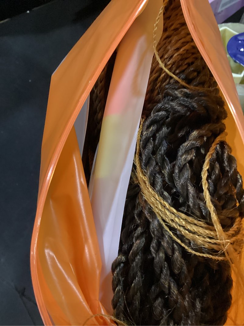 Condition photo showing Good Condition for nayoo senegalese twist crochet hair extensions for protective styles, synthetic fiber, easy install for beginners. 22 inch ombre crochet twist hair for black women 1b/30/27 22 inch (pack of 8)