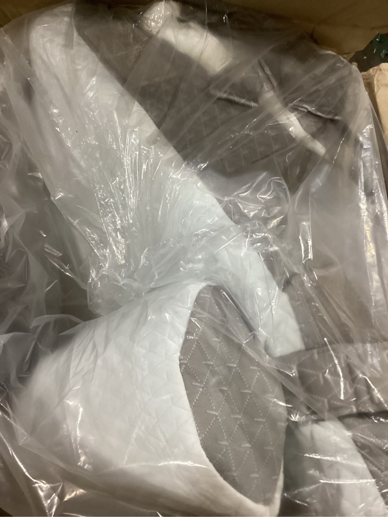 Condition photo showing Good Condition for 3PCS Wedge Pillow Set for After Surgery, Wedge Pillow Headboard, Adjustable 9&12 Inch Sleeping Wedge, Acid Reflux, Orthopedic Pillow Wedge for Back Pain Relief, Gerd, White/Grey Adjustable 9&12 Inch + 1 Head Pillow White/Grey