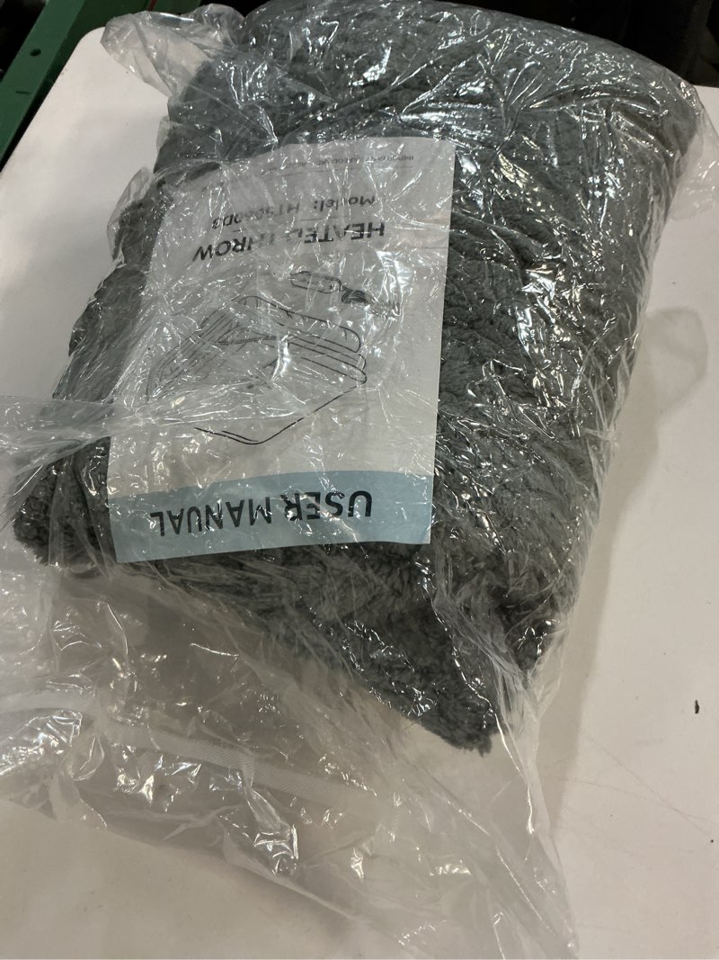 Condition photo showing Good Condition for Heated Blanket Electric Throw, 50" x 60" Heated Blanket with 8 Heat Levels & 8 Hours Auto Off, Fast Heating Sherpa Blankets Machine Washable with ETL & FCC Certified, Grey Grey Throw