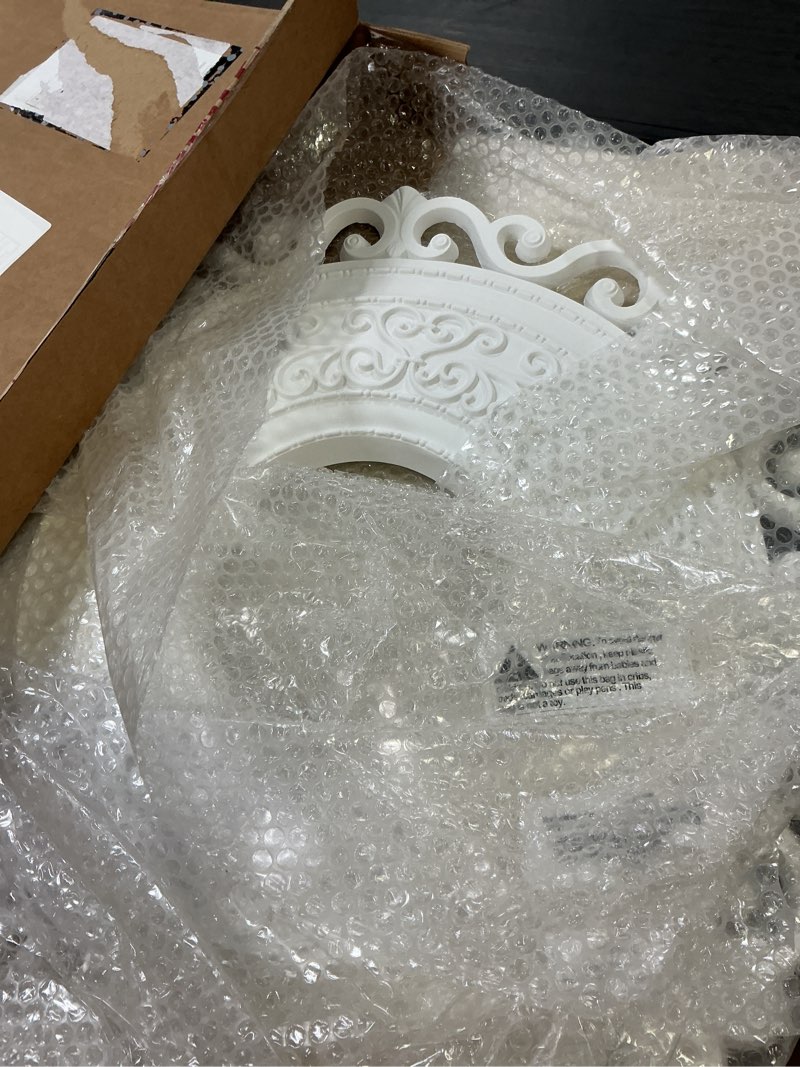 Condition photo showing Good Condition for ekena millwork cm22or 22-inch od x 6 1/2-inch id orrington ceiling medallion primed