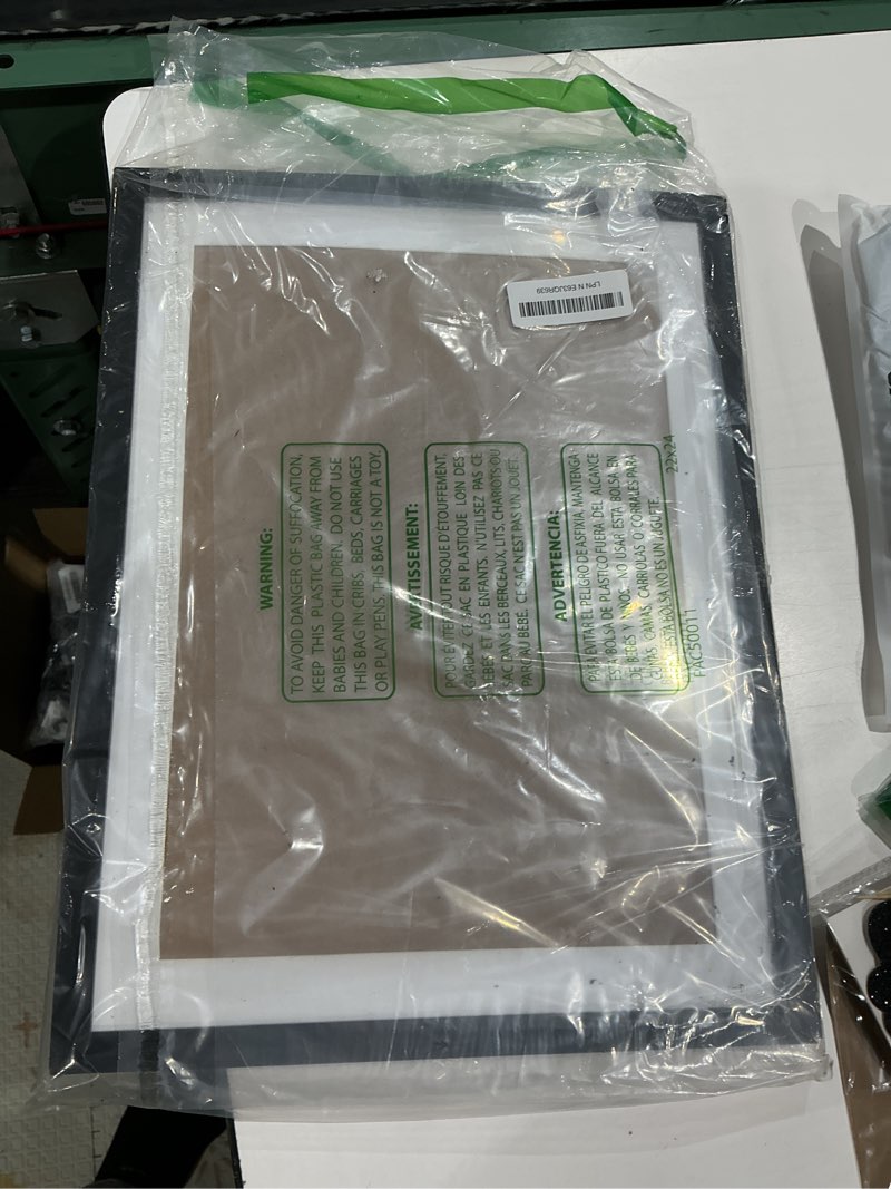 Condition photo showing As Is for fxojyvo 12x16 frame black, display picture 10x14 with mat or 12 x 16 without mat, wall hanging large picture frame for diamond art painting 30x40cm - 1 pack black 12x16/10x14-1pack