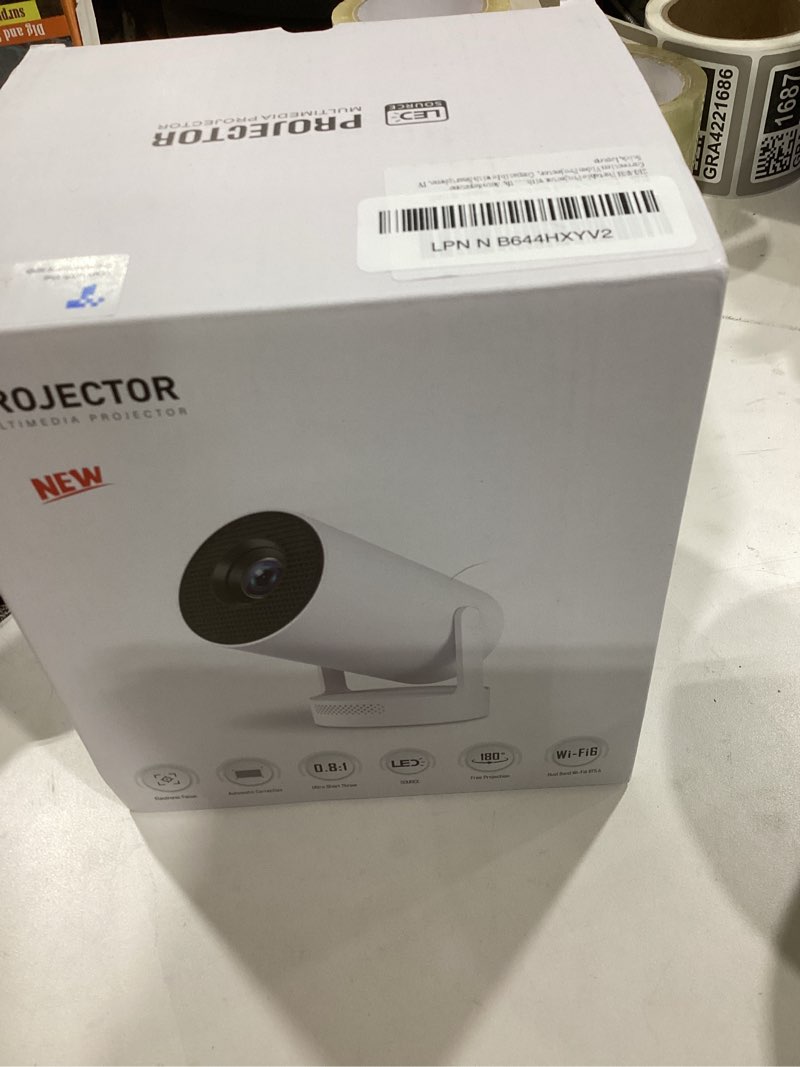 Condition photo showing Good Condition for ?Electric Focus?Mini Projector, Support 4K 1080P, 210 ANSI Portable Projector with WiFi and Bluetooth, Auto Keystone Correction Video Projector, Compatible with Smartphone,TV Stick,Laptop HY300Plus