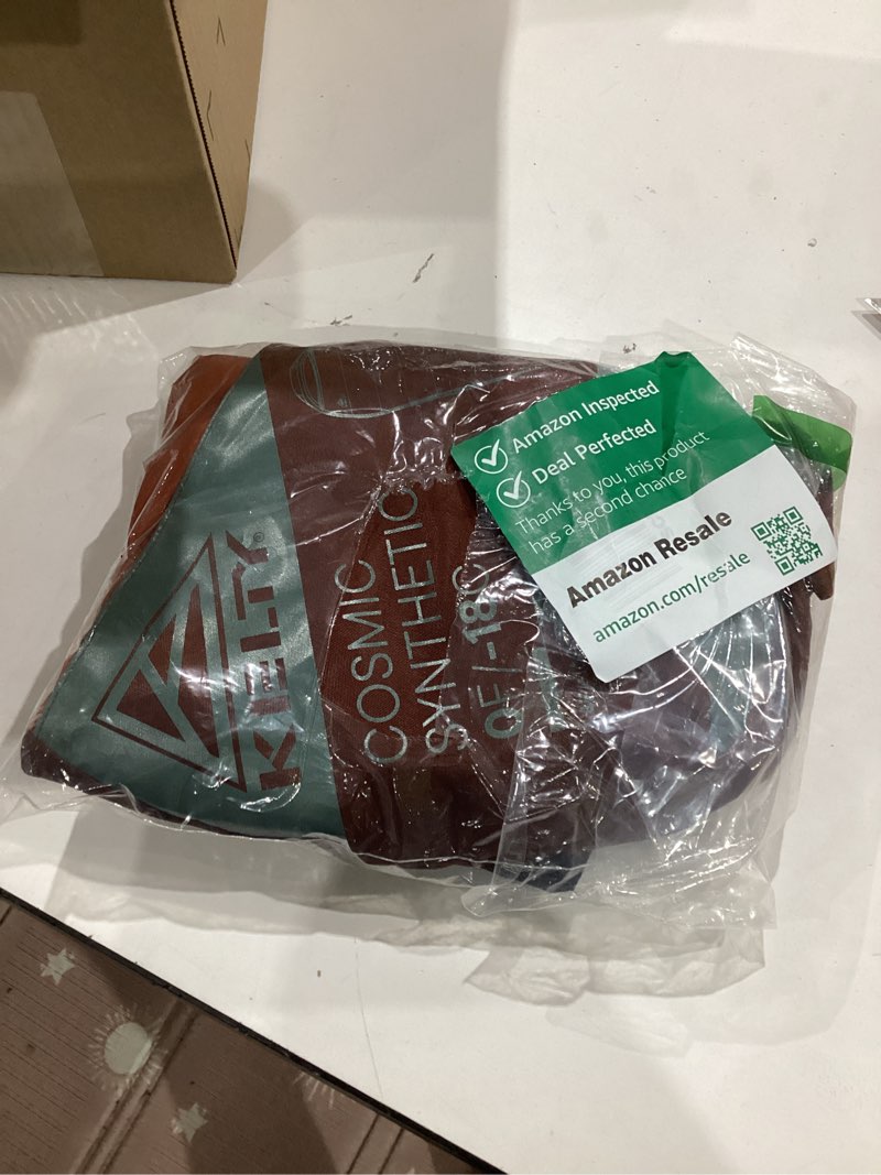 Condition photo showing Good Condition for kelty cosmic synthetic fill 0 degree backpacking sleeping bag, regular – compression straps, stuff sack included regular (2025)