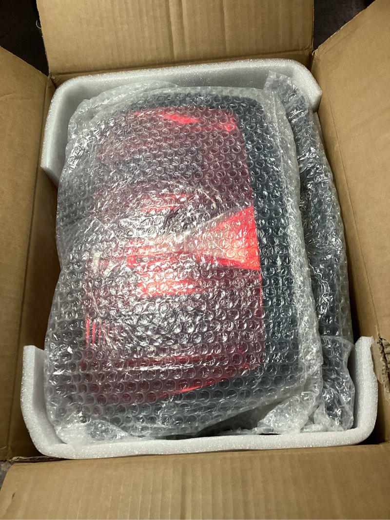 Condition photo showing New/Like New for Tail Light Assembly Compatible with 2016-2019 Chevy Silverado 1500 2500HD 3500HD GMC Sierra 3500HD Left Driver Side Right Passenger Side Taillight Brake Lamp Bulb and Harness For 2016-2019 Chevy Silverado