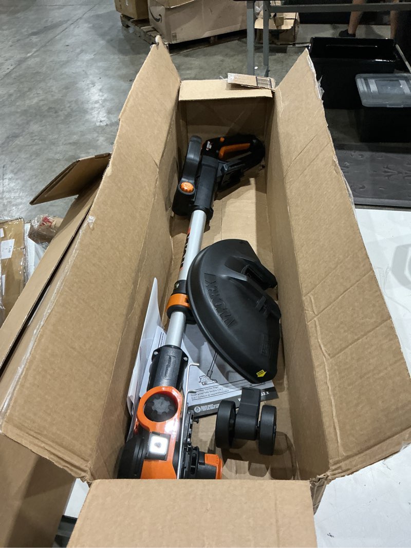 Condition photo showing Good Condition for worx 20v 12" 2-in-1 cordless string trimmer & electric lawn edger, wg163.9 | battery & charger not included, command feed, works for lawn weed removal tasks, powershare 2 in 1 trimmer/tool only