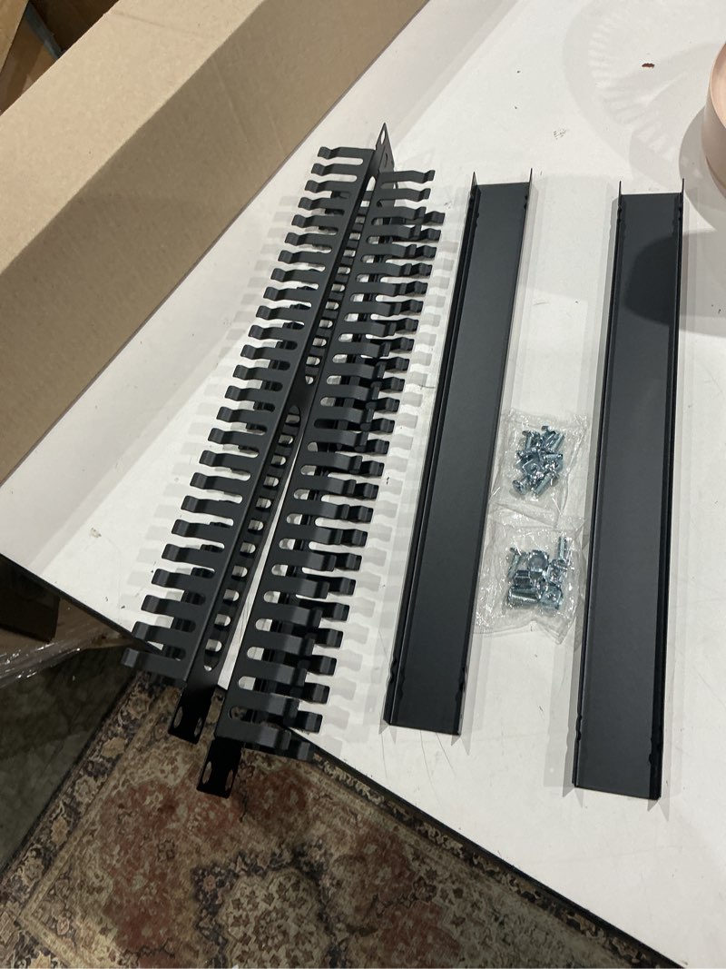 Condition photo showing Good Condition for electriduct  cable manager 1u server rack wire management system (large slots) - 2 pack