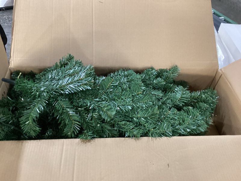 Condition photo showing New/Like New for Syhood 6ft Bendable Christmas Tree Pre-Lit Whimsical Christmas Bent Top Artificial Xmas Tree with LED Lights Ornament Bag, Green