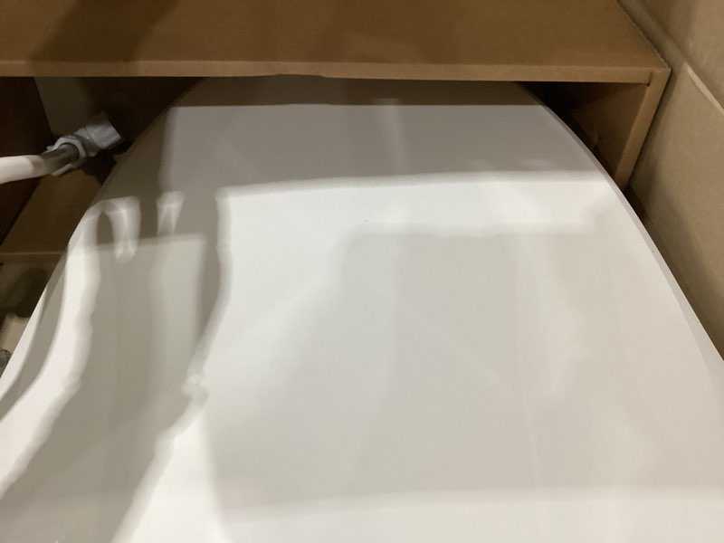 Condition photo showing As Is for Lotus Bidet ATS-850 Elongated | Slim Heated Toilet Seat with Adjustable Warm Water Wash, Wireless Remote, Stainless Steel Nozzle, Warm Dryer, LED Night Light, Child Mode, Easy DIY Installation White ATS-850Remote (Elongated)