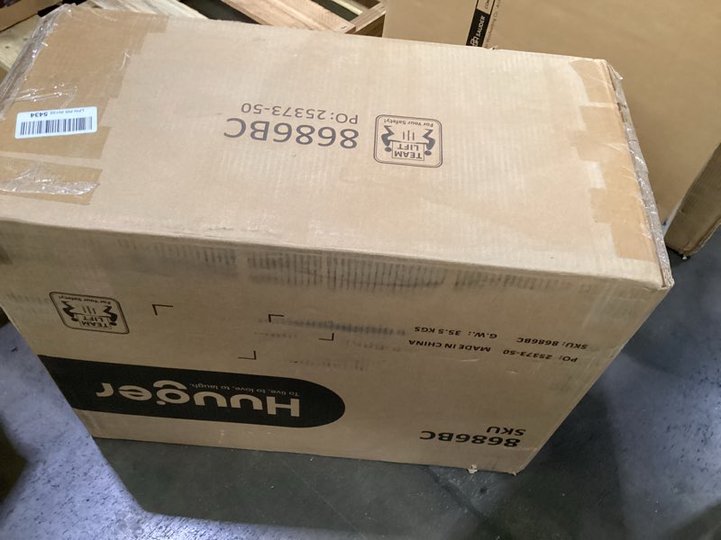 Condition photo showing As Is for huuger black nightstand set of 2, night stand with charger station, bedside table with 2 drawers, bed side tables for bedroom, modern nightstands, metal knobs, painted surface | with charger station, 2 drawers, bed side tables, for bedroom, metal knobs, painted surface 2 black