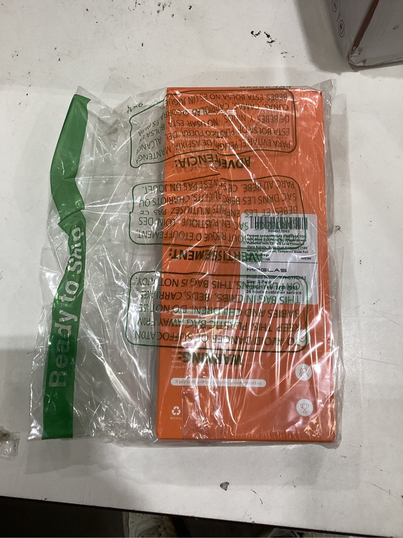 Condition photo showing New/Like New for MRGLAS TOP 9H+ Glass 2+2 Packs for iPhone 17 Pro Screen Protector with Camera Lens Protector [Zero Bubble, Auto-Dust Removal] [10X Military Protection] 17 Pro 6.3'' Tempered Glass Full Edge Coverage iPhone 17 Pro-6.3 Inch