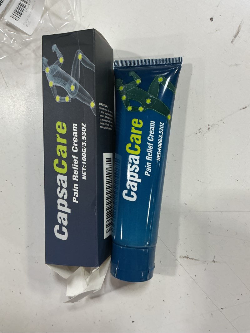Condition photo showing New/Like New for capsacare neuropathy relief cream - with capsaicin & arnica, menthol for muscle & joint comfort, fast absorbing formula for feet, hands, legs, and waist (1pc)