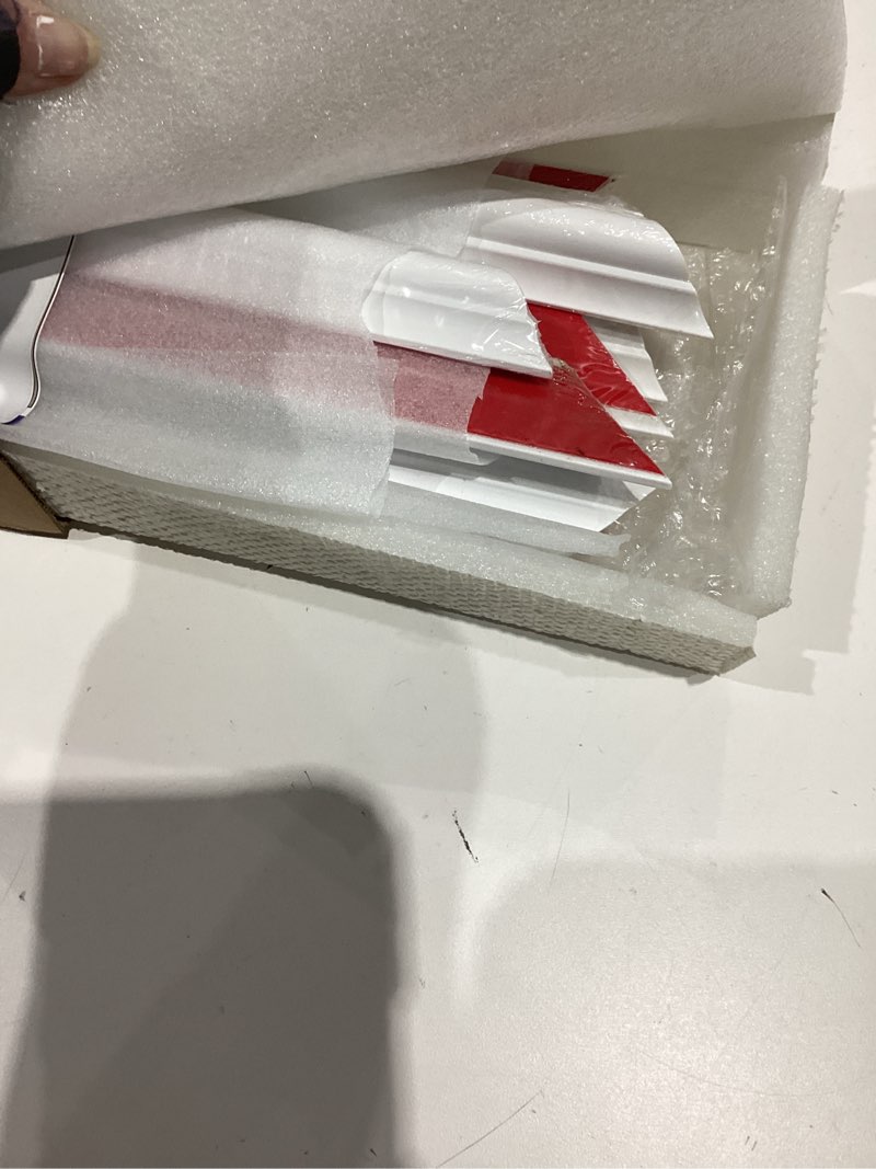 Condition photo showing Good Condition for neatiease 2 set peel and stick wall molding trim kit, 16" x24" premade wainscoting panels, self adhesive moulding panel for interior walls picture frame 16"x24" 2-frame, white