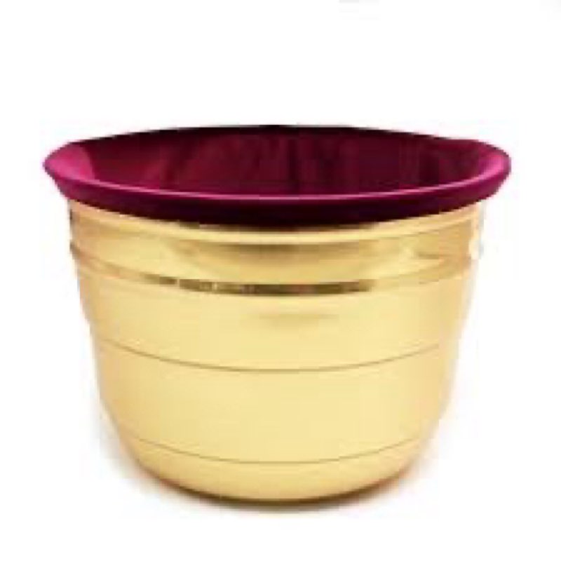 large offering pot with velvet bag for sunday collections