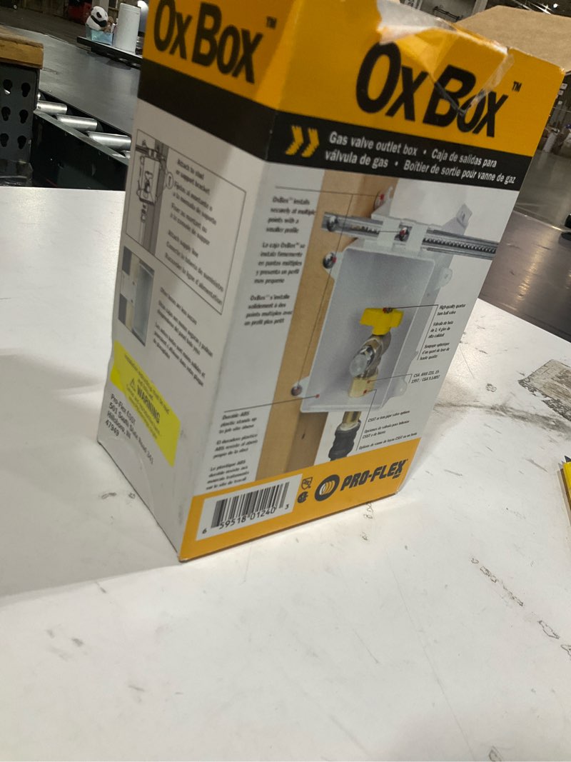 pro-flex quarter turn ball valve mip gas outlet box