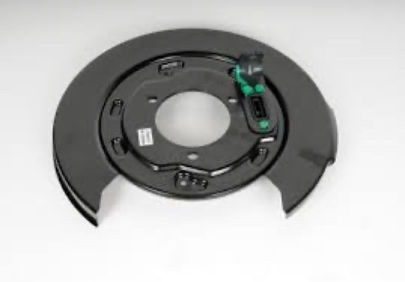 gm genuine parts 25911891 rear driver side brake backing plate assembly