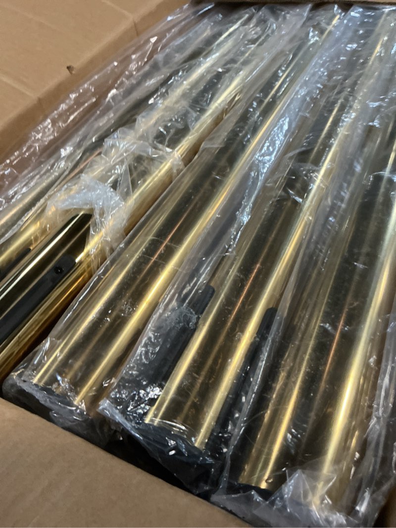 Condition photo showing Good Condition for Zonon 6 Pack Crowd Control Stanchion Set with 9.8 FT Retractable Belt and 1 Sign Holder Crowd Control Barrier - Easy Connect Assembly (Gold and Red)