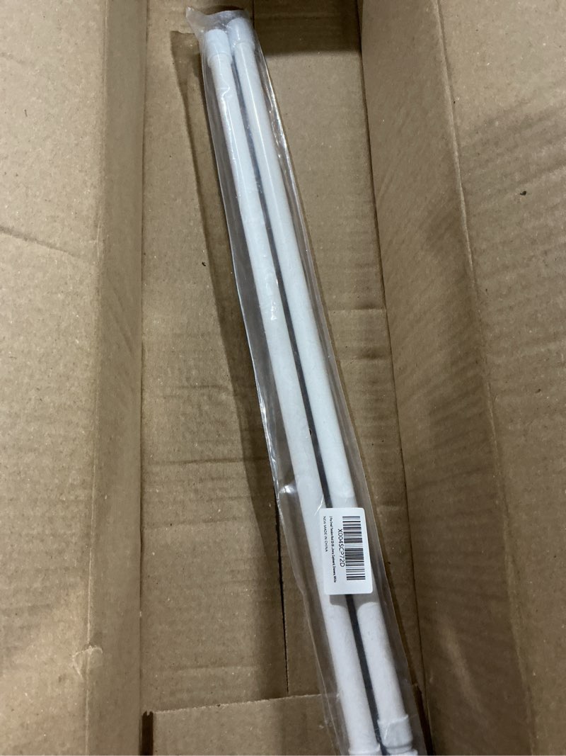 2 Pcs Tension Rod, OEH Tension Curtain Rod, No Drilling Rustproof Tension Rods for Windows 22 to 35 