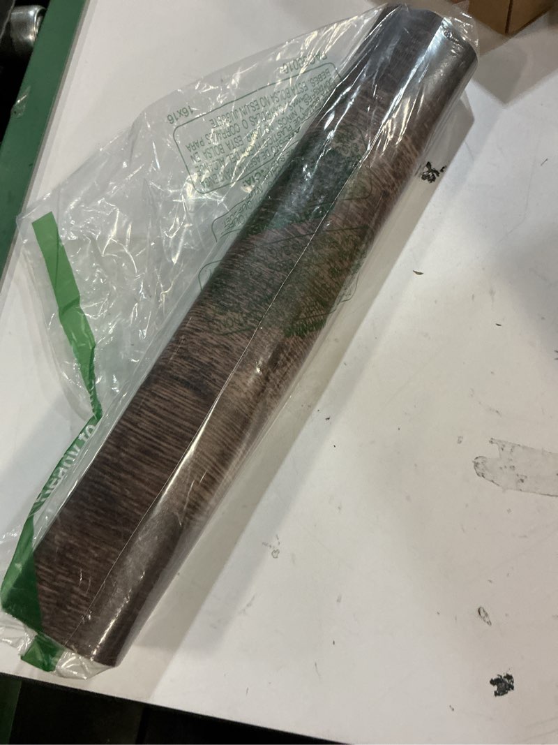 Condition photo showing Good Condition for dimoon 590''x17.7 wood contact paper dark brown wood peel and stick wallpaper thicken waterproof removable wallpaper plank grain rustic self adhesive vintage texture cabinet vinyl roll 590''x17.7'' wood brown